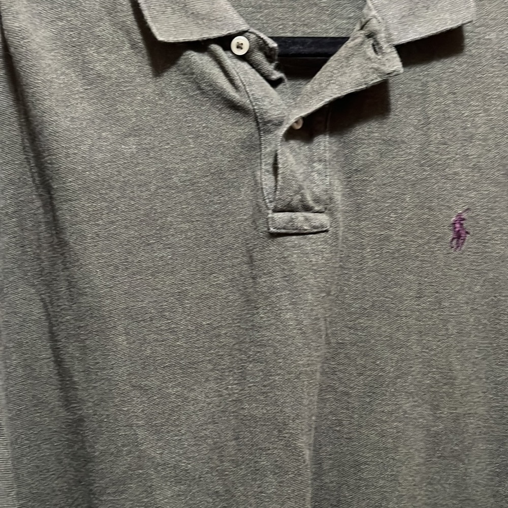 Men’s Ralph Lauren, long sleeve polo, green shirt, size extra large